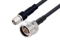 PE3W07301 - N Male to SMA Male Low Loss Cable Using LMR-200 Coax With Times Microwave Components
