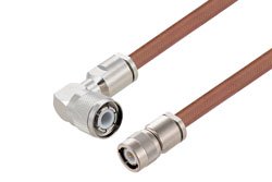 PE3W07415 - C Male to HN Male Right Angle Cable Using RG393 Coax