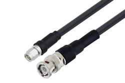 PE3W08294 - BNC Male to SMA Male Low Loss Cable Using PE-C240 Coax