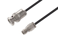 PE3W08823 - BNC Male to SMA Female Cable Using RG174 Coax