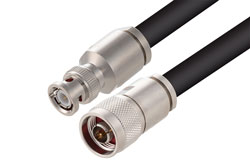 PE3W09009 - BNC Male to N Male Cable Using RG213 Coax