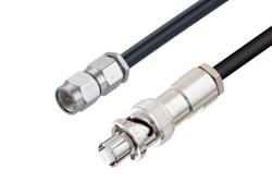 PE3W09191 - SMA Male to SHV Plug Cable Using RG223 Coax