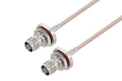 PE3W09583 - TNC Female Bulkhead to TNC Female Bulkhead Cable Using RG316 Coax