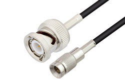 PE3W09637 - BNC Male to 1.0/2.3 Plug Low Loss Cable Using LMR-100 Coax