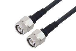 PE3W09852LF - TNC Male to TNC Male Low Loss Cable Using PE-C195 Coax , LF Solder