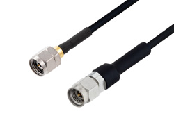 PE3W09982LF - 2.4mm Male to 2.92mm Male Cable Using PE-SR405FLJ Coax , LF Solder