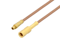 PE3W10201 - MMCX Plug to SSMB Jack Cable Using RG178 Coax