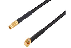 PE3W10213 - SMP Female Right Angle to MMCX Jack Cable Using PE-SR405FLJ Coax