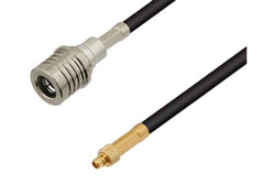 PE3W10373 - QMA Male to MMCX Plug Cable Using RG174 Coax