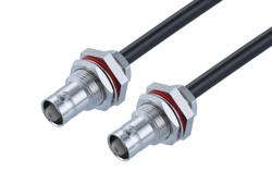 PE3W10447 - BNC Female Bulkhead to BNC Female Bulkhead Cable Using RG223 Coax