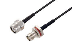 PE3W10519 - TNC Male to TNC Female Bulkhead Cable Using RG174 Coax
