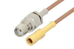PE3W10577 - SSMB Jack to SMA Female Cable Using RG178 Coax