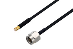 PE3W10736 - SMP Female to SMA Male Cable Using PE-SR405FLJ Coax
