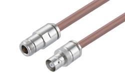 PE3W10851LF - C Female to N Female Cable Using RG393 Coax, LF Solder