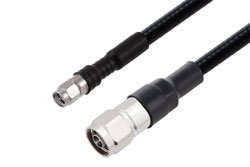 PE3W11181 - SMA Male to N Male Low PIM Cable Using 1/4 inch Superflexible Coax