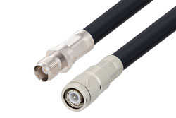 PE3W11477 - TNC Male to TNC Female Low Loss Cable Using LMR-400-DB Coax