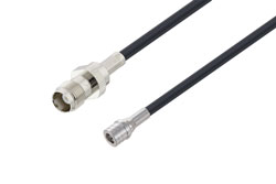 PE3W12391 - TNC Female to QMA Male Low Loss Cable Using LMR-195 Coax