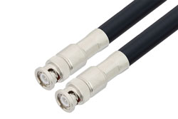 PE3W12637LF - BNC Male to BNC Male Low Loss Cable Using LMR-LW400 Coax , LF Solder