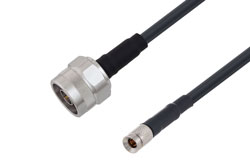 PE3W12689 - 1.0/2.3 Plug to N Male Low Loss Cable Using LMR-195 Coax