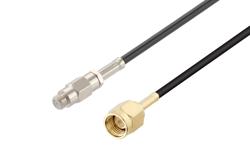 PE3W13464LF - SMA Male to 10-32 Female Cable Using RG174 Coax, LF Solder