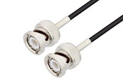 PE3W13641 - Fire Rated BNC Male to BNC Male Low Loss Cable Using LMR-100-FR Coax