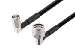 PE3W14576 - NEX10 Male Right Angle to N Male Right Angle Low PIM Cable Using 1/4 inch Superflexible Coax