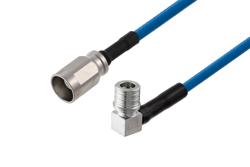 PE3W14945 - NEX10 Male to QMA Male Right Angle Low PIM Cable Using TFT-5G-402 Coax with Times Microwave Components