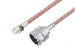 PE3W15038 - Reverse Polarity SMA Plug Right Angle to N Male Cable Using RG142 Coax