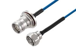 PE3W15448 - 4.3-10 Female Bulkhead to 4.3-10 Male Low PIM Cable Using TFT-5G-402 Coax with Times Microwave Components