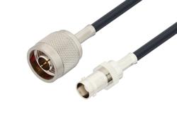 PE3W15736 - N Male to BNC Female Low Loss Cable Using LMR-195-UF Coax