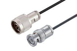 PE3W16618 - N Male to BNC Male Low Loss Cable Using LMR-100 Coax