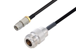 PE3W17834 - 3.5mm Male to N Female Cable Using PE-SR402FLJ Coax