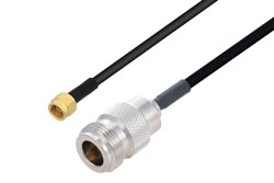 PE3W17841 - 2.92mm Male to N Female Cable Using PE-SR402FLJ Coax