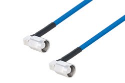 PE3W17853 - NEX10 Male Right Angle to NEX10 Male Right Angle Low PIM Cable Using TFT-5G-402 Coax
