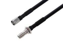PE3W17857 - NEX10 Male to NEX10 Female Bulkhead Low PIM Cable Using SPF-250 Coax