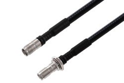 PE3W17872 - NEX10 Female to NEX10 Female Bulkhead Low PIM Cable Using SPO-250 Coax