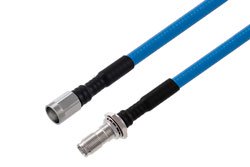 PE3W17875 - NEX10 Male to NEX10 Female Bulkhead Low PIM Cable Using SPP-250-LLPL Coax