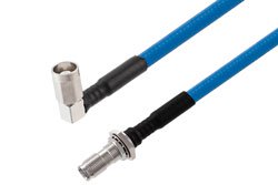 PE3W17878 - NEX10 Male Right Angle to NEX10 Female Bulkhead Low PIM Cable Using SPP-250-LLPL Coax