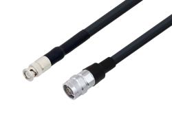 PE3W18153 - Fire Rated BNC Male to N Male Low Loss Cable Using LMR-400-FR Coax