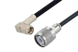 PE3W18503 - SMA Male Right Angle to HN Male Cable Using RG223 Coax
