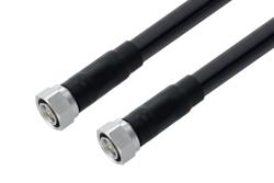 PE3W18867 - 4.3-10 Male to 4.3-10 Male Low PIM Cable Using TCOM-600 Coax with Times Microwave Components