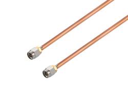 PE3W20175 - SMA Male to SMA Male Non-Magnetic Cable Using PE-SR141-NM Coax