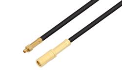 PE3W20637 - MMCX Plug to SSMB Plug Low Loss Cable Using LMR-100 Coax