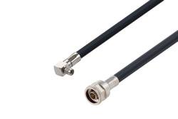 PE3W20709 - SMA Male Right Angle to N Male Low Loss Cable Using LMR-400 Coax