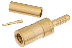 PE4019 - SSMB Plug Connector Crimp/Solder Attachment for RG178, RG196