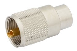PE4020 - UHF Male Connector Solder Attachment for RG213, RG55, RG141, RG142, RG223, RG400, RG303, PE-C195, PE-P195, LMR-195