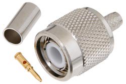 PE4047 - TNC Male Connector Crimp/Crimp Attachment for RG55, RG142, RG223, RG400
