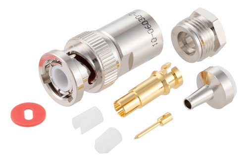 PE410-06030-231 - 78 Ohm TRB Plug 1553 Connector Crimp/Solder Attachment for 30-02003, TWC-78-1,