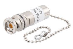 PE410-06403-036 - 4-SLOT TRB PLUG 78 OHM TERMINATOR W 6" CHAIN