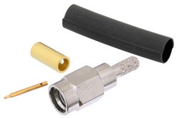 PE4184 - SSMA Male Connector Solder Attachment For RG174, RG316, RG188